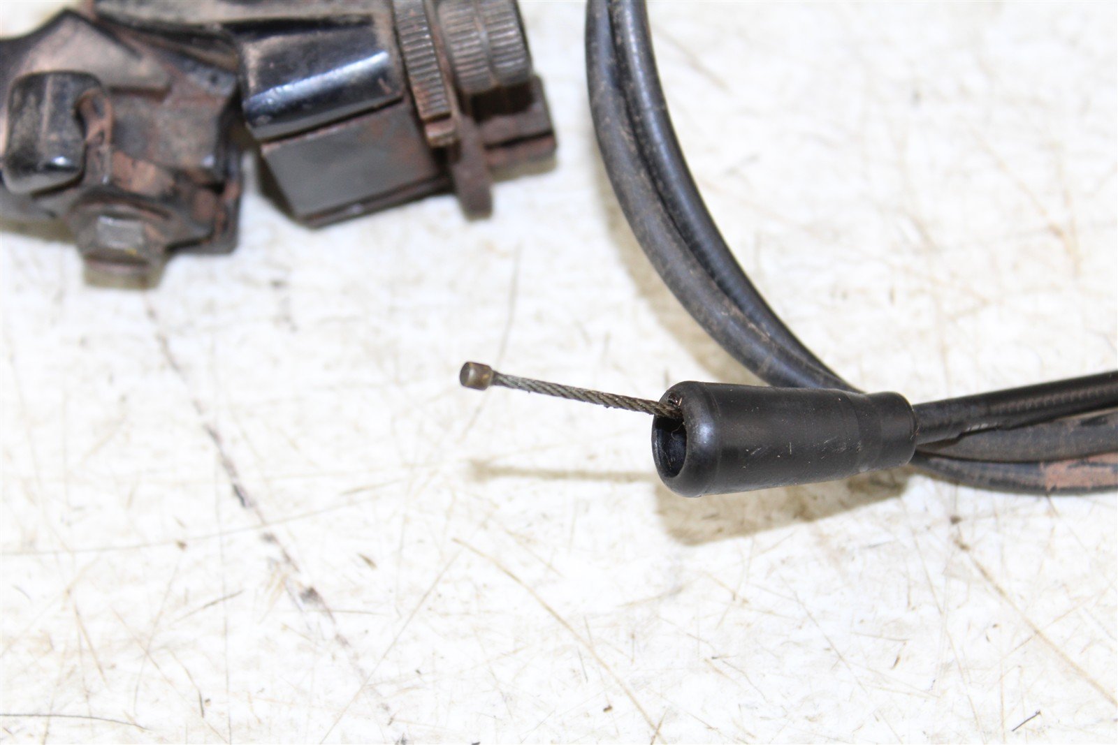 1988 Suzuki Quadsport LT 80 Throttle Brake Lever Housing w/ Cable