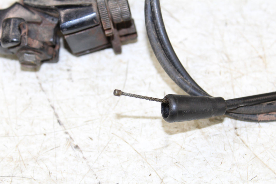 1988 Suzuki Quadsport LT 80 Throttle Brake Lever Housing w/ Cable