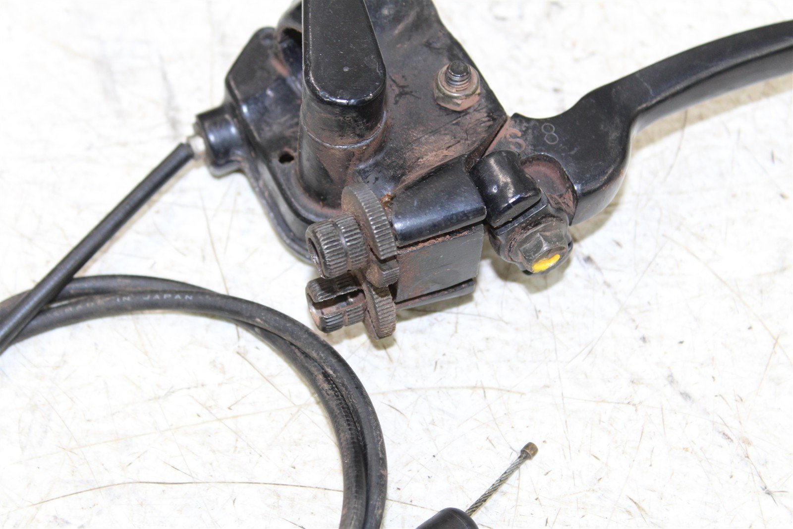1988 Suzuki Quadsport LT 80 Throttle Brake Lever Housing w/ Cable
