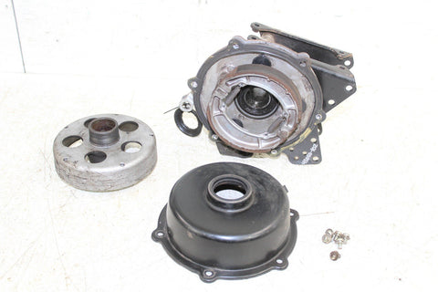1988 Suzuki Quadsport LT 80 Rear Brake Drum Assembly Axle Carrier Backing Plate