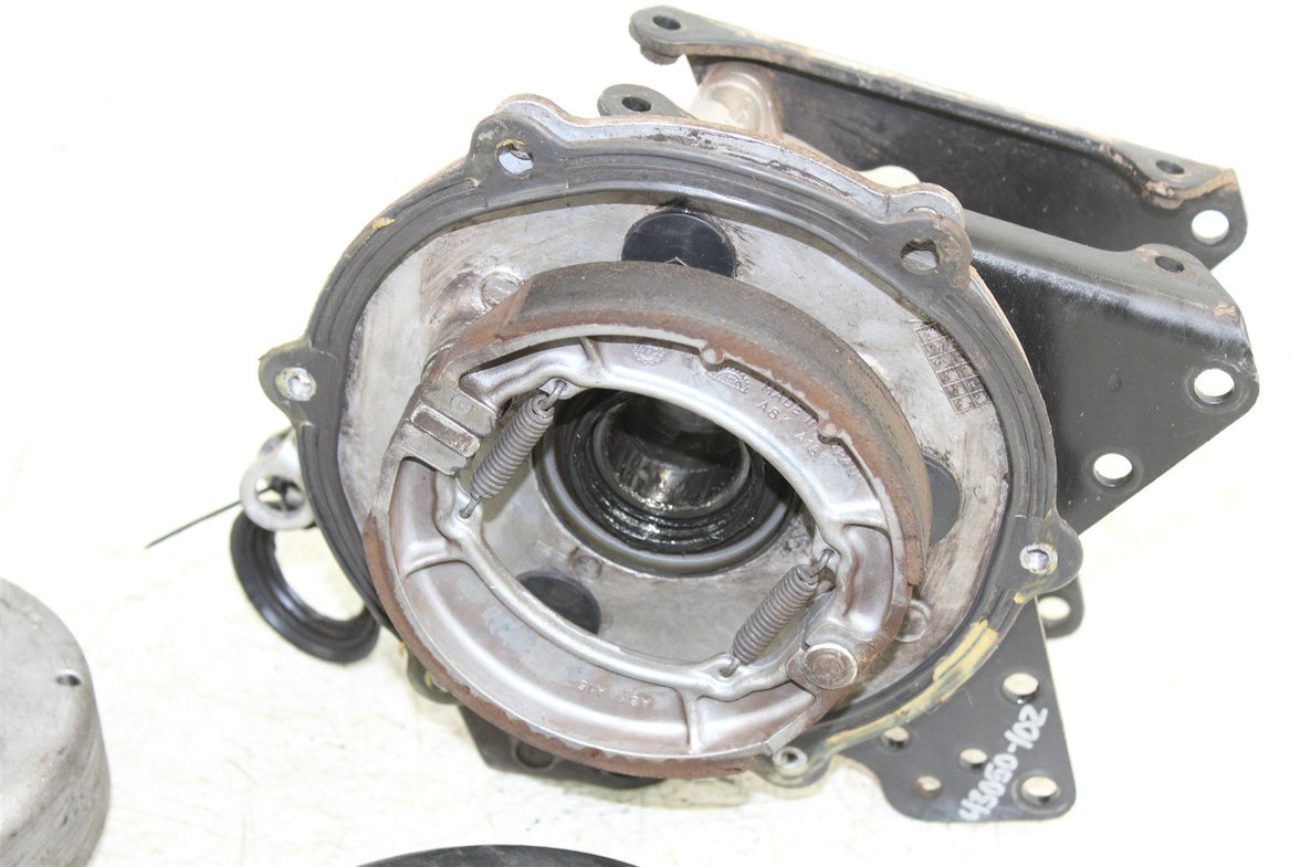 1988 Suzuki Quadsport LT 80 Rear Brake Drum Assembly Axle Carrier Backing Plate