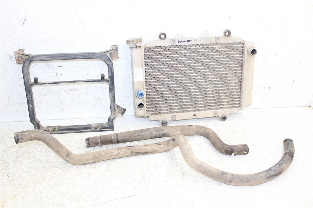 2003 Yamaha Kodiak 400 2X4 Radiator w/ Coolant Hoses & Support