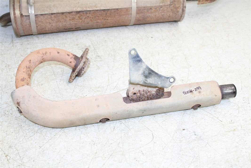 2003 Yamaha Kodiak 400 2X4 Exhaust Head Pipe Silencer Muffler