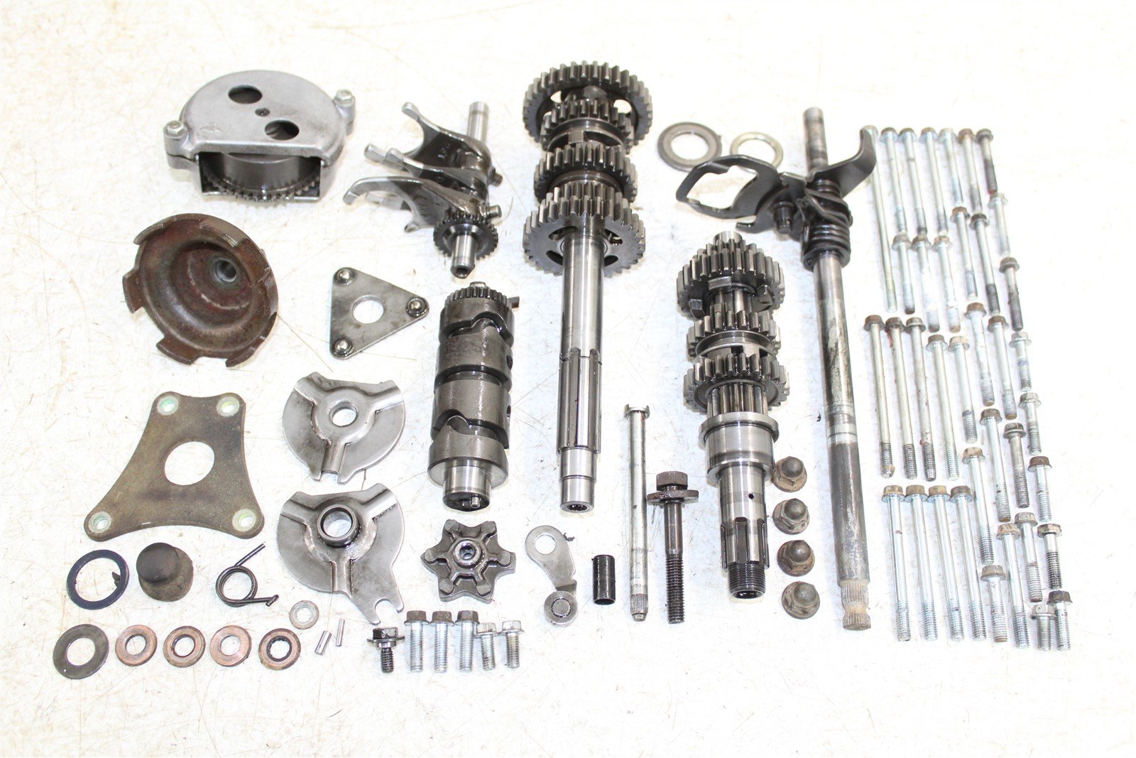 1984 Honda ATC 200ES Transmission Gears Shift Shaft Forks Drum