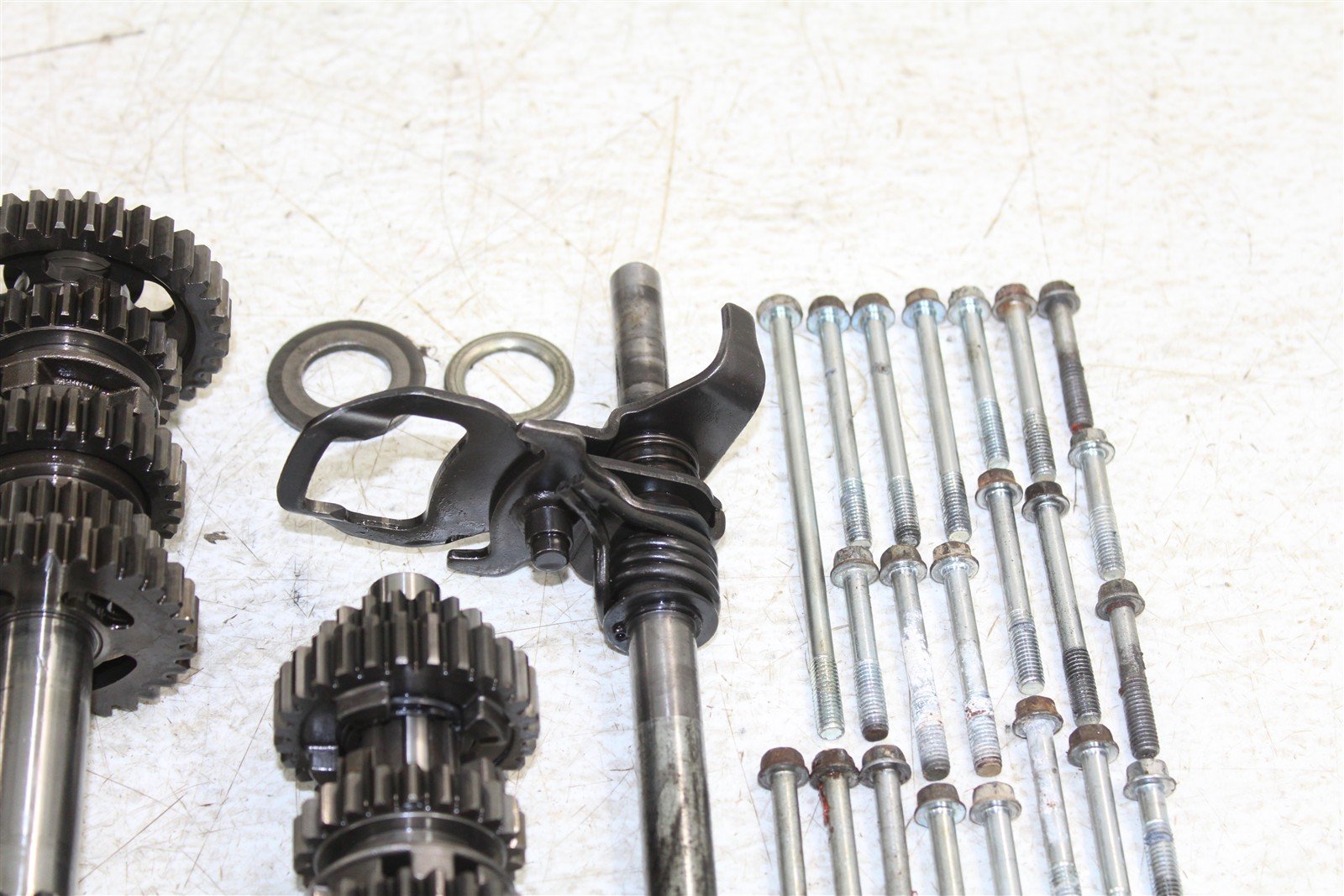 1984 Honda ATC 200ES Transmission Gears Shift Shaft Forks Drum