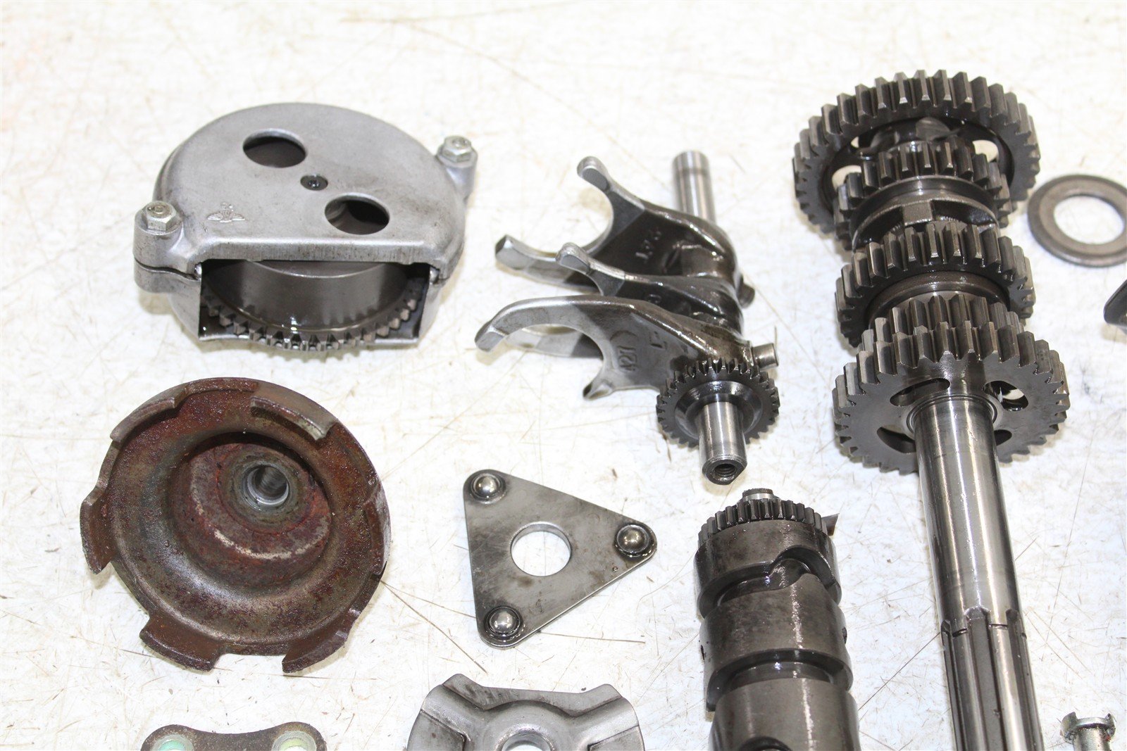1984 Honda ATC 200ES Transmission Gears Shift Shaft Forks Drum