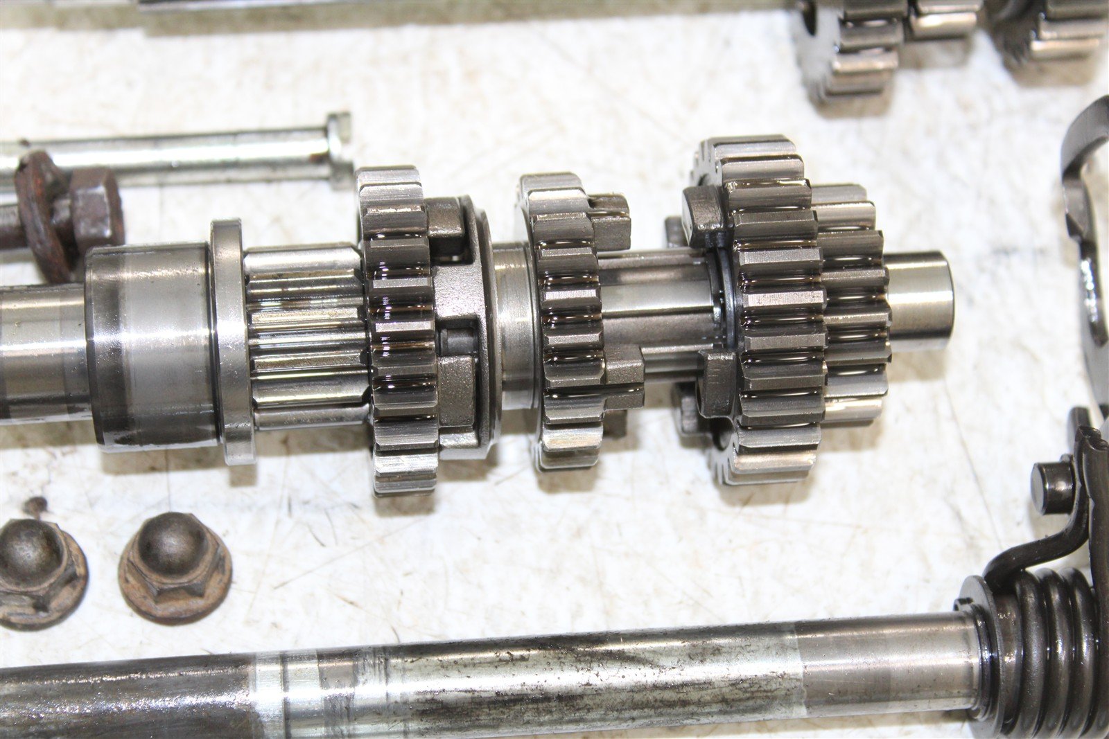 1984 Honda ATC 200ES Transmission Gears Shift Shaft Forks Drum