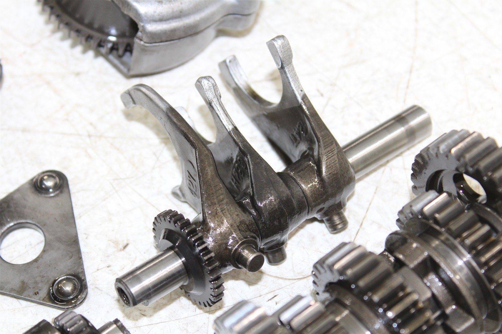 1984 Honda ATC 200ES Transmission Gears Shift Shaft Forks Drum
