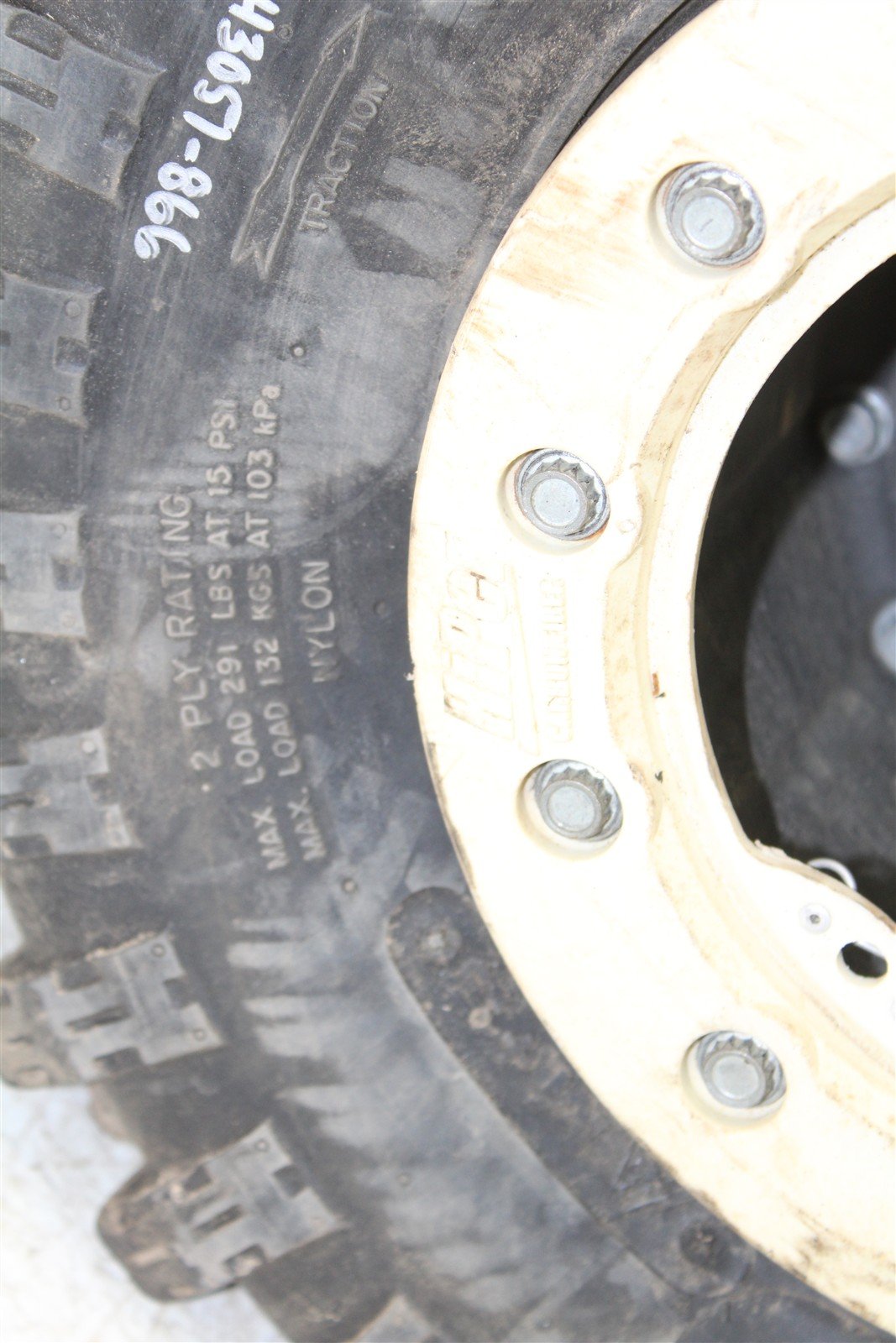 2007 Suzuki LTR 450 Hiper Carbon Fiber Bead Lock Rear Wheel Set Rims