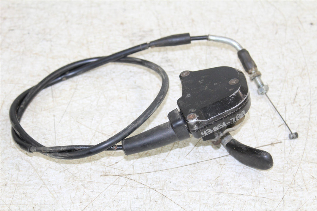 2007 Suzuki LTR 450 Throttle Lever Housing w/ Cable