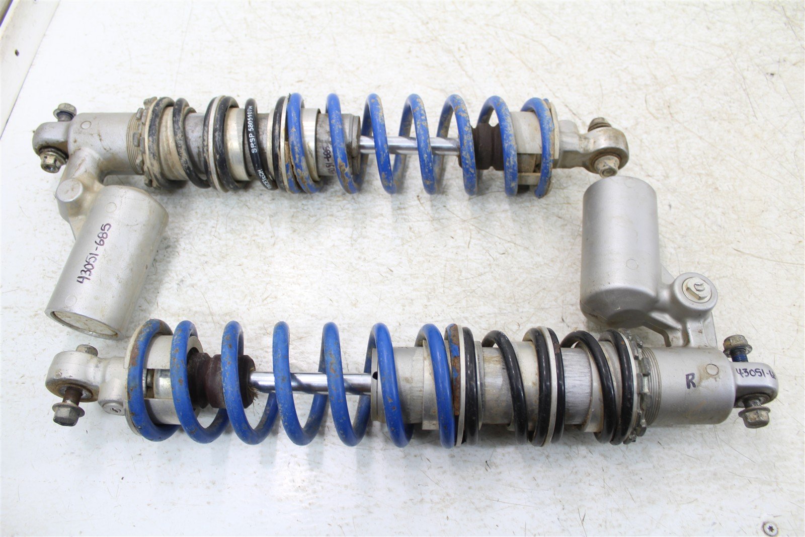 2007 Suzuki LTR 450 Front Shocks Racetech Spring Absorber Left Right