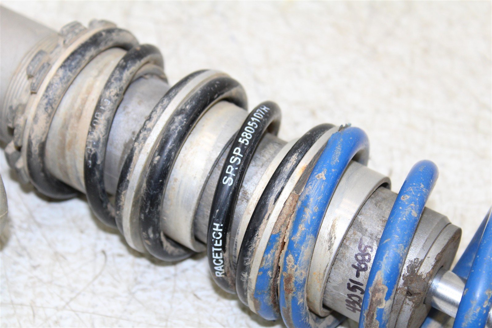 2007 Suzuki LTR 450 Front Shocks Racetech Spring Absorber Left Right