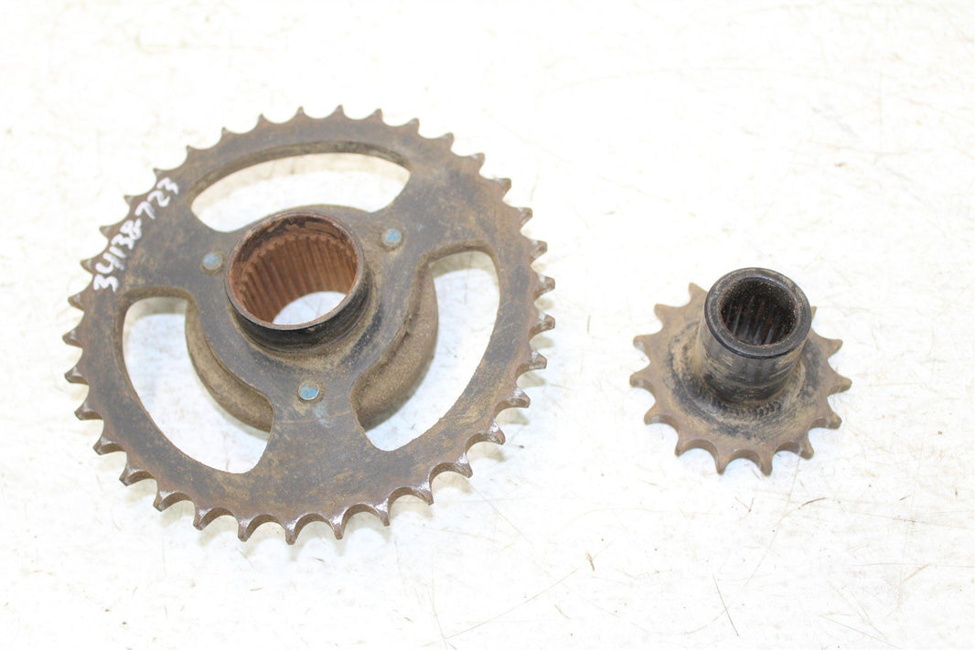 2006 Polaris Predator 50 Front & Rear Sprocket 15 & 35 Tooth Hub Mount
