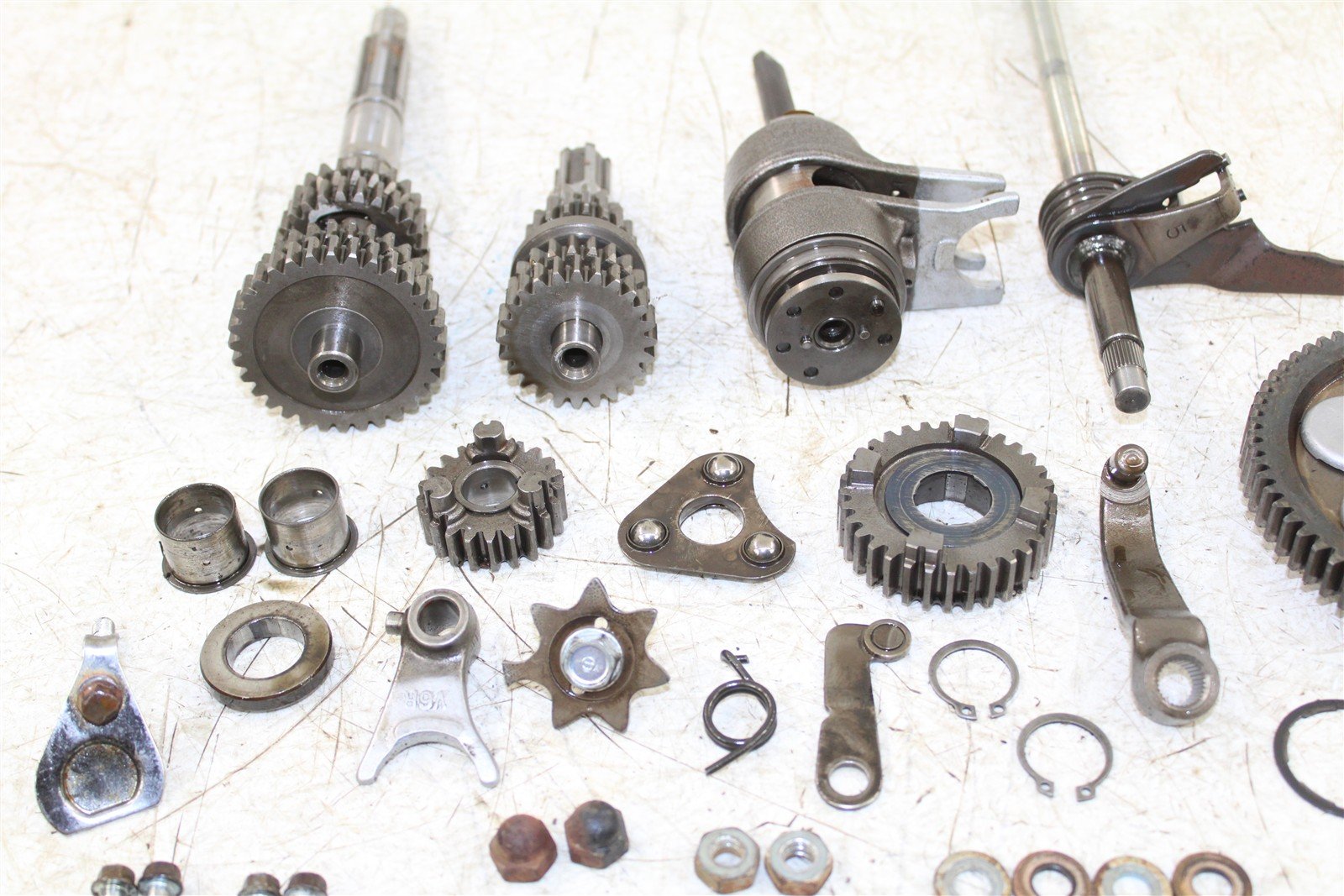 1985 Honda Fourtrax TRX 125 Transmission Gears Shift Shaft Forks Drum