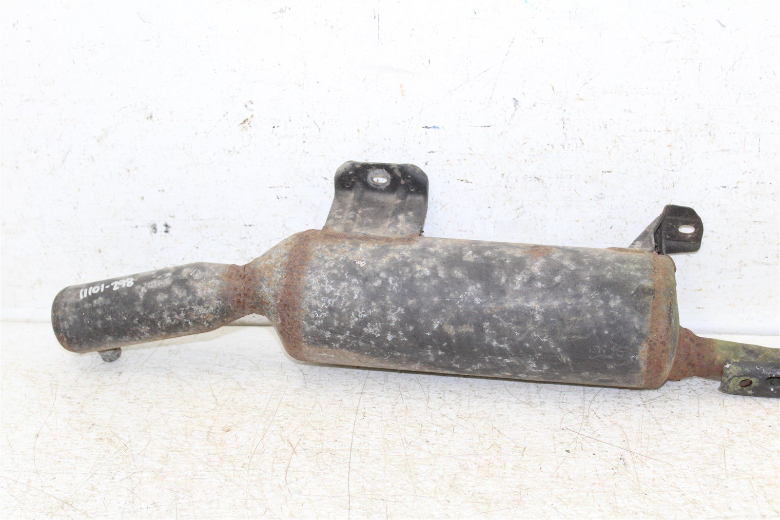 1985 Honda Fourtrax TRX 125 Exhaust Head Pipe Silencer Muffler