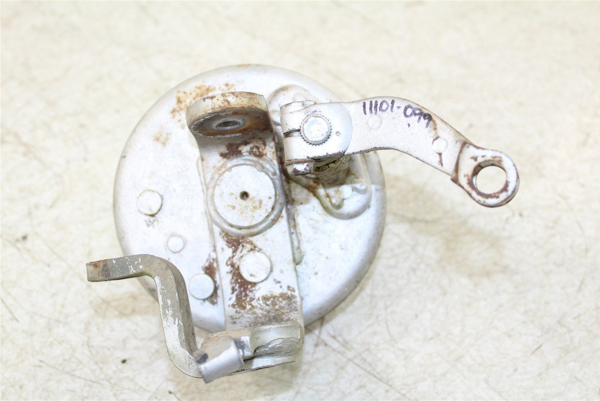 1985 Honda Fourtrax TRX 125 Front Right Brake Drum Backing Plate Panel Hub