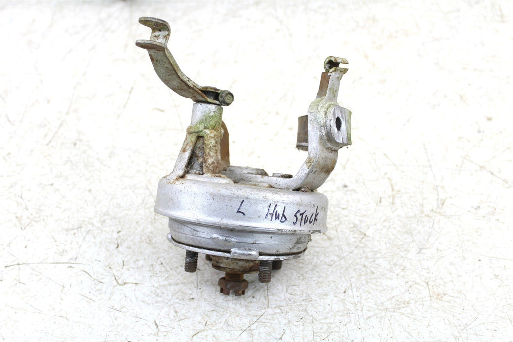 1985 Honda Fourtrax TRX 125 Front Left Brake Drum Backing Plate Panel Hub