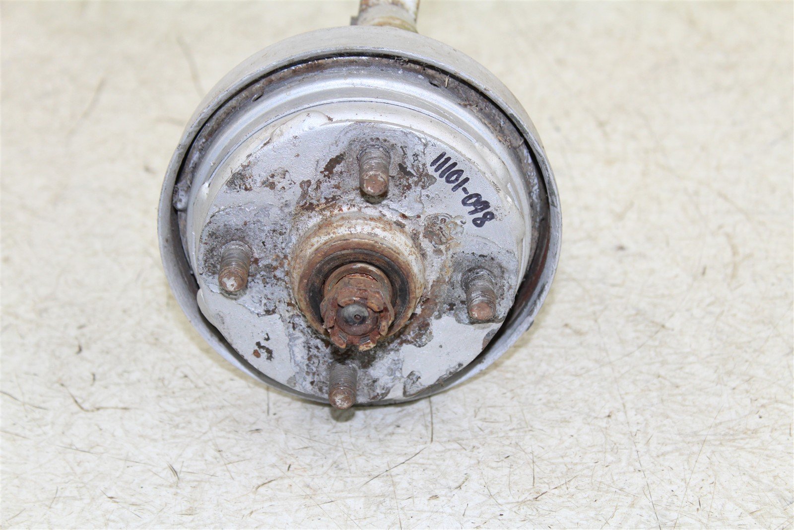 1985 Honda Fourtrax TRX 125 Front Left Brake Drum Backing Plate Panel Hub