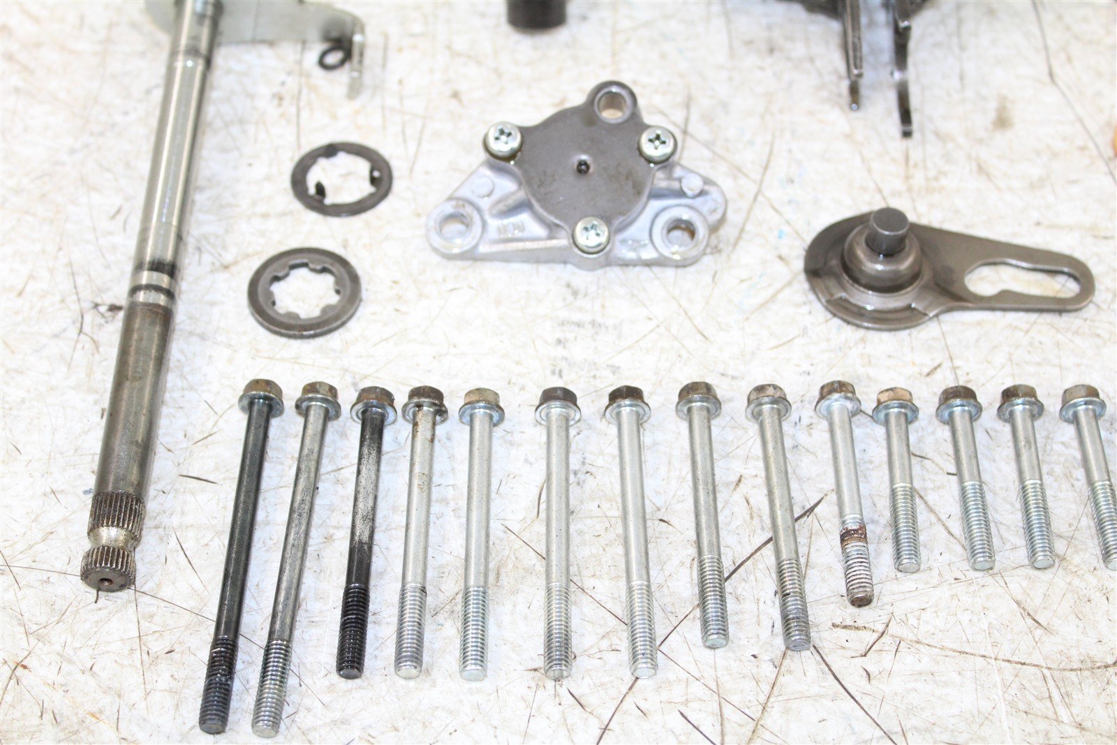 2005 Honda TRX 90 Transmission Gears Shift Shaft Forks Drum 11103