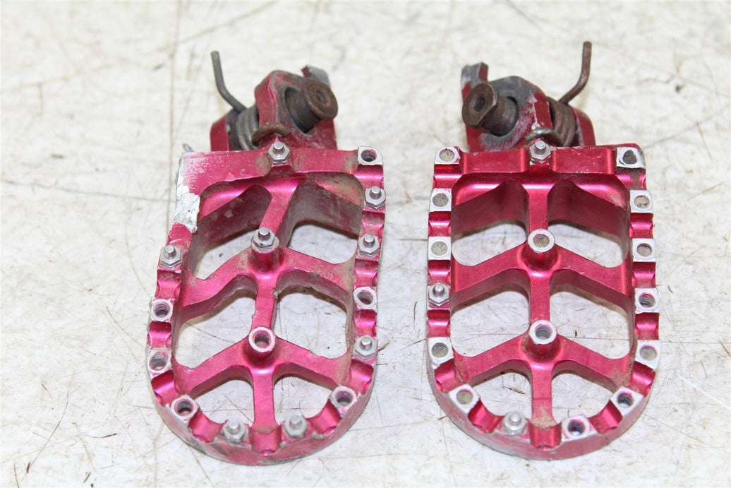 2014 Honda CRF 450R Foot Pegs Set Hardware Springs Rests Aftermarket 15074