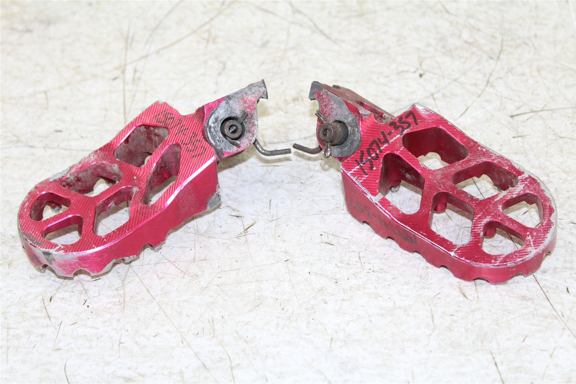 2014 Honda CRF 450R Foot Pegs Set Hardware Springs Rests Aftermarket 15074