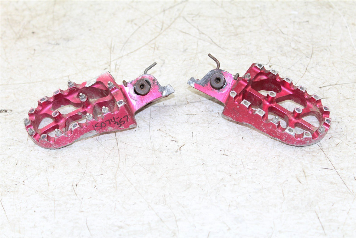 2014 Honda CRF 450R Foot Pegs Set Hardware Springs Rests Aftermarket 15074