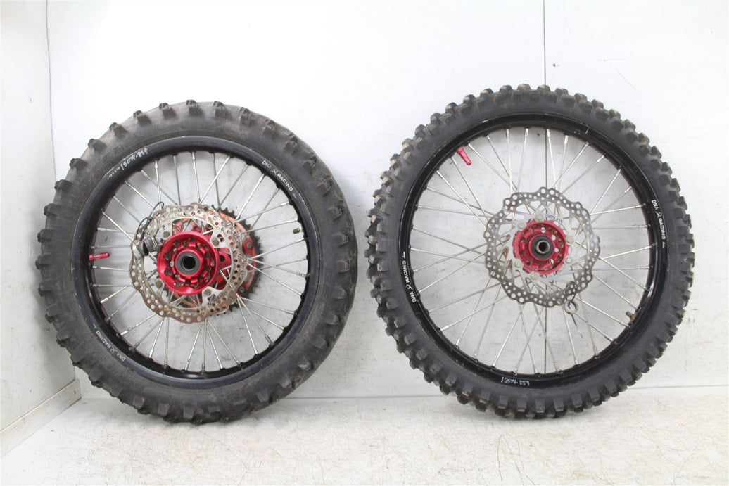 2014 Honda CRF 450R DNA Racing Front & Rear Wheel Set Rims Hub w/ Rotors 15074
