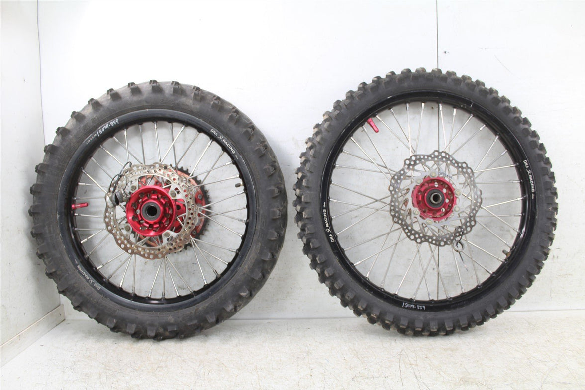 2014 Honda CRF 450R DNA Racing Front & Rear Wheel Set Rims Hub w/ Rotors 15074