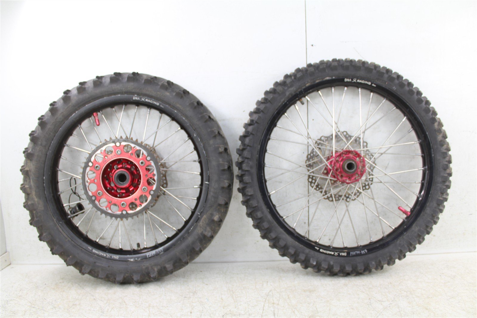 2014 Honda CRF 450R DNA Racing Front & Rear Wheel Set Rims Hub w/ Rotors 15074