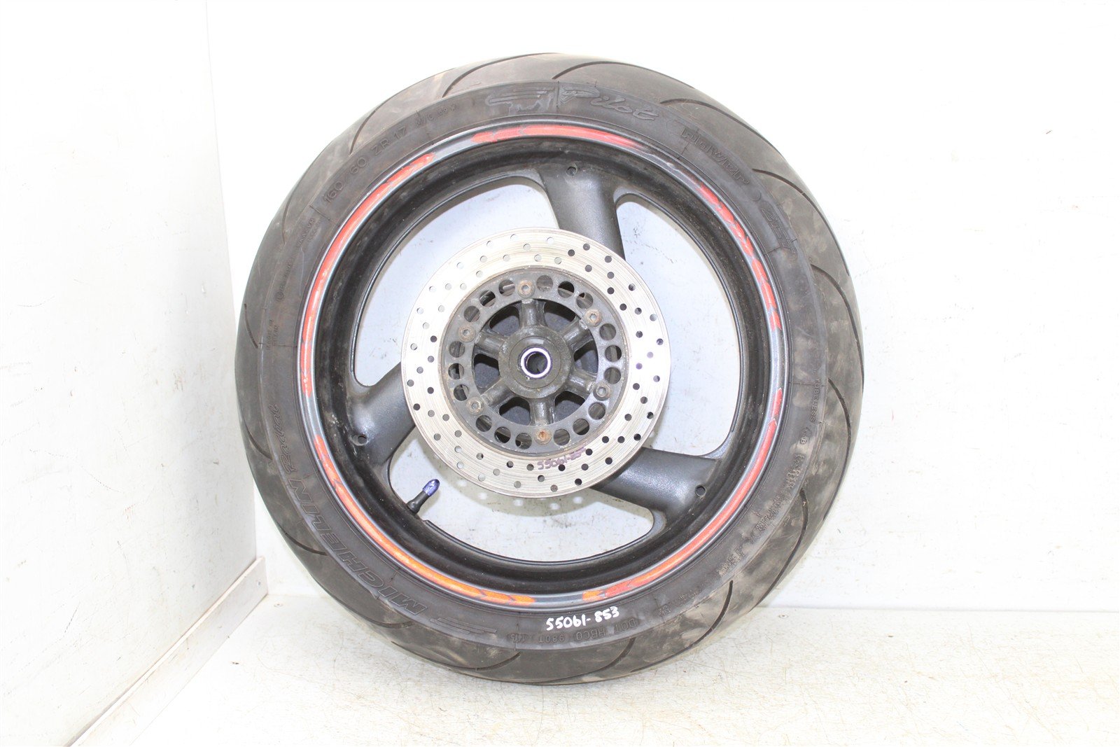 2001 Yamaha YZF 600R Rear Wheel Rim w/ Brake Rotor 55061