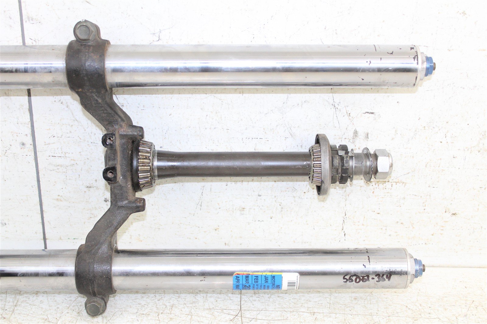 2001 Yamaha YZF 600R Fork Tubes Front Suspension Triple Clamps 55061