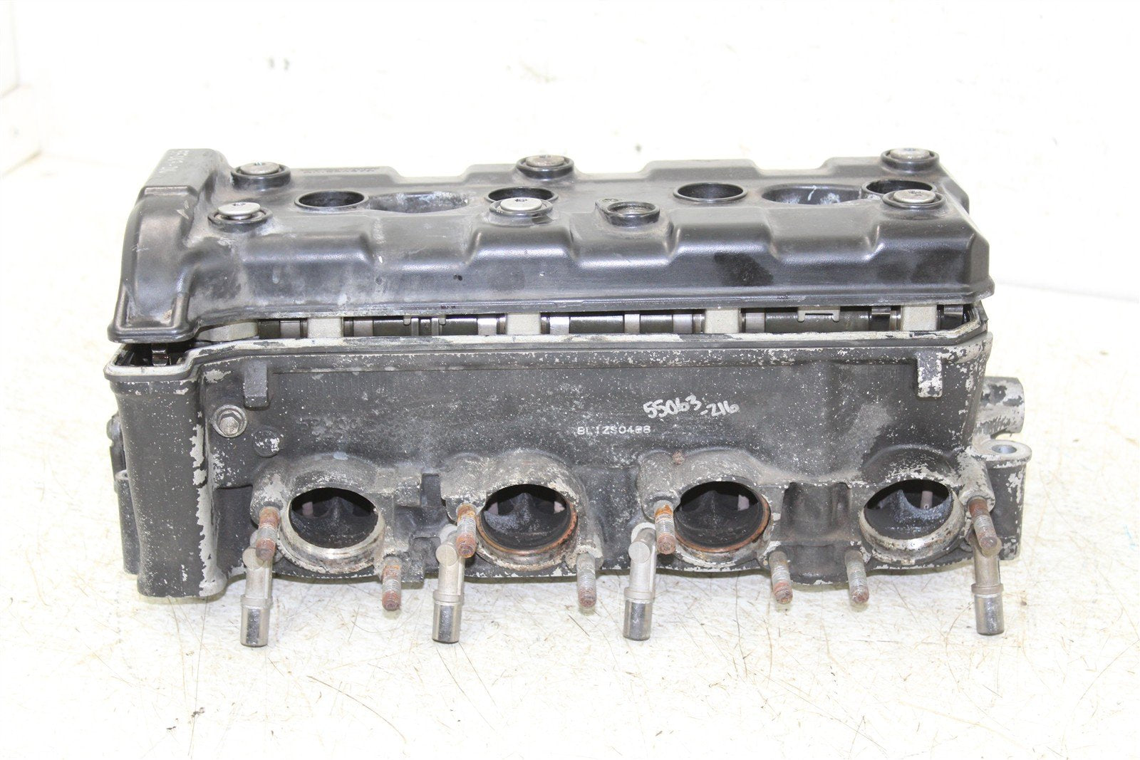 2002 Yamaha R1 Cylinder Head Valve Cover w/ Exhaust Intake Camshaft Cam 55063
