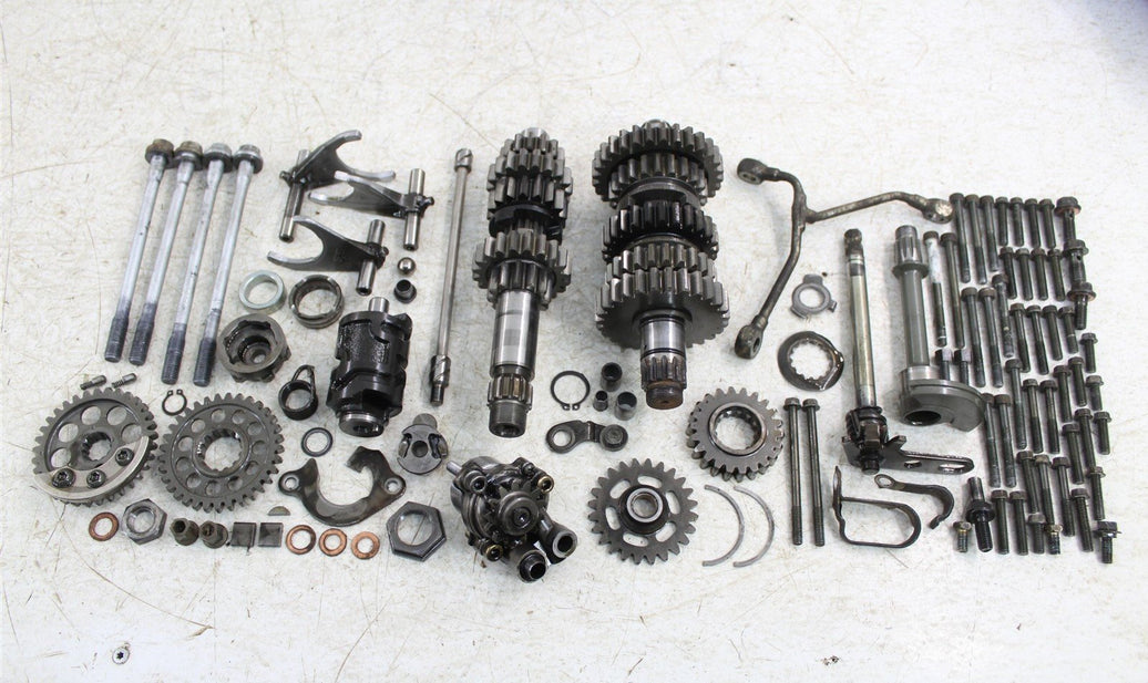 2004 Yamaha YFZ 450 Transmission Gears Shift Shaft Forks Drum 50105
