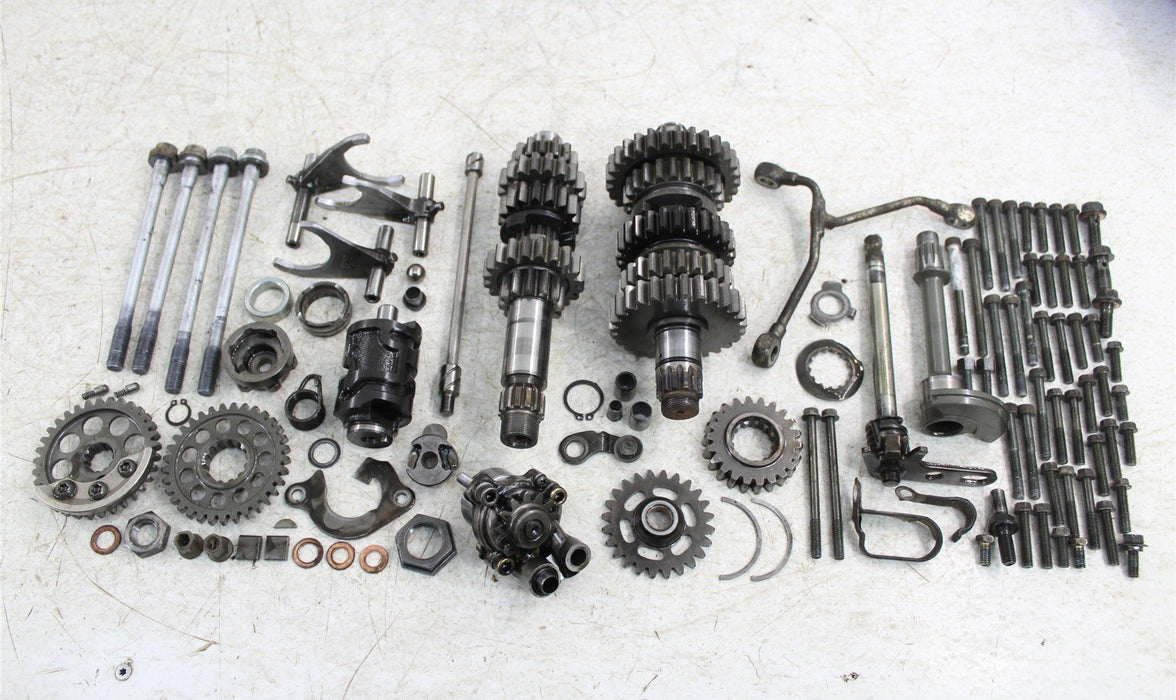 2004 Yamaha YFZ 450 Transmission Gears Shift Shaft Forks Drum 50105