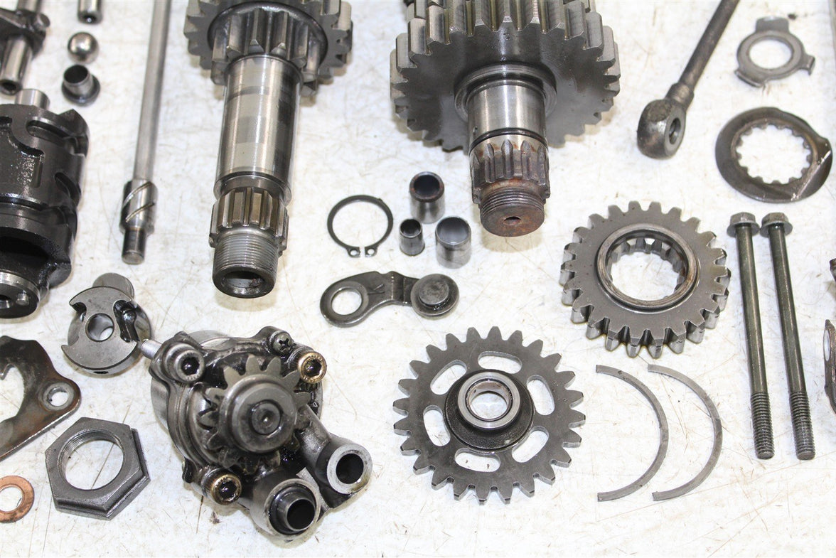 2004 Yamaha YFZ 450 Transmission Gears Shift Shaft Forks Drum 50105