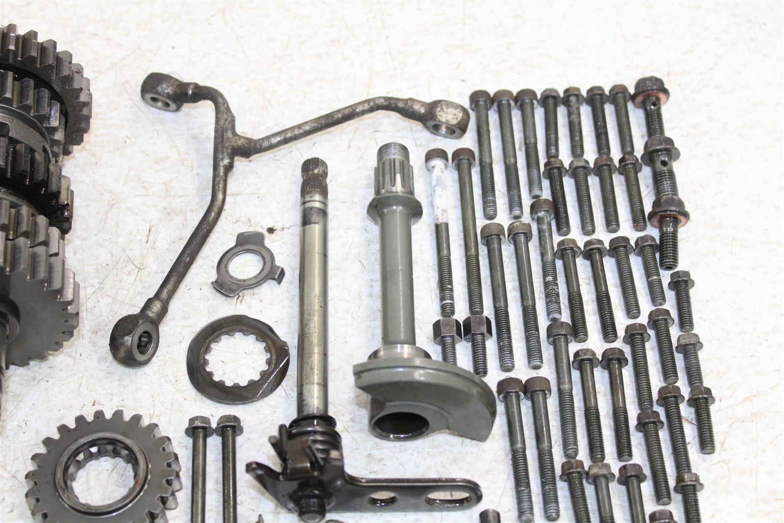 2004 Yamaha YFZ 450 Transmission Gears Shift Shaft Forks Drum 50105