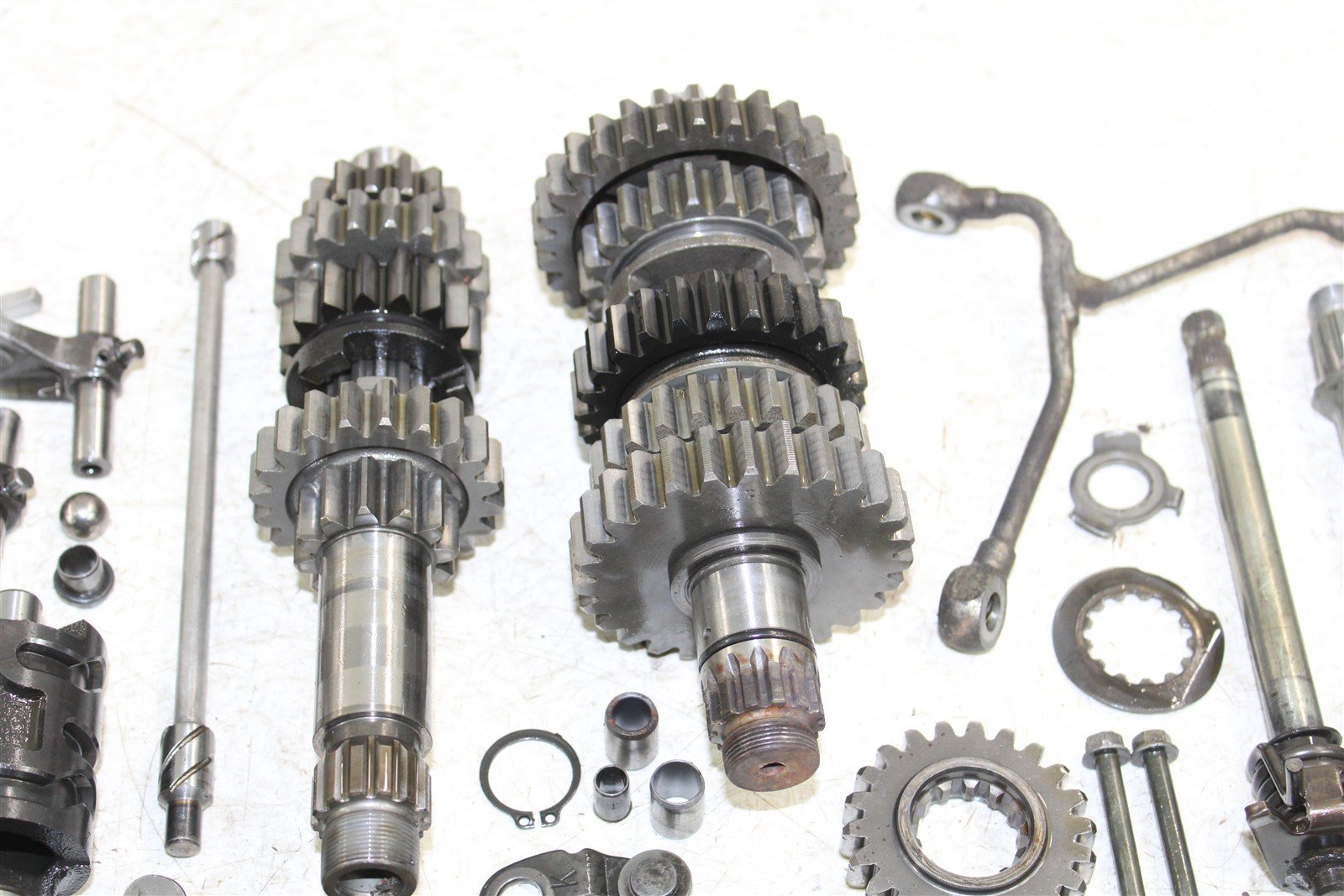 2004 Yamaha YFZ 450 Transmission Gears Shift Shaft Forks Drum 50105