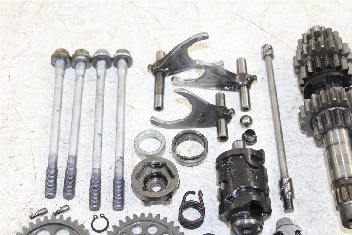2004 Yamaha YFZ 450 Transmission Gears Shift Shaft Forks Drum 50105