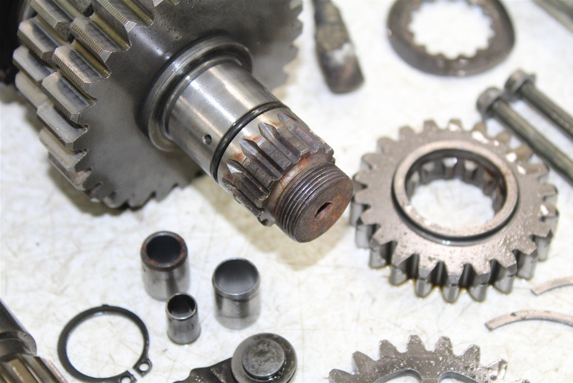 2004 Yamaha YFZ 450 Transmission Gears Shift Shaft Forks Drum 50105