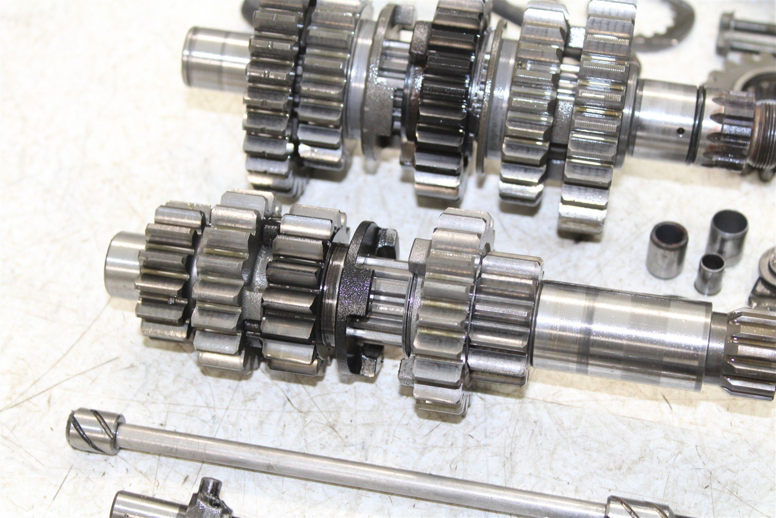 2004 Yamaha YFZ 450 Transmission Gears Shift Shaft Forks Drum 50105