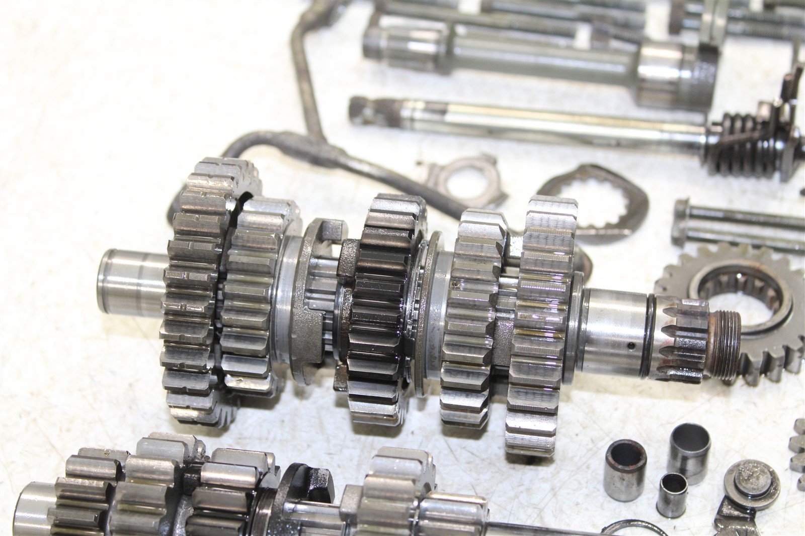 2004 Yamaha YFZ 450 Transmission Gears Shift Shaft Forks Drum 50105