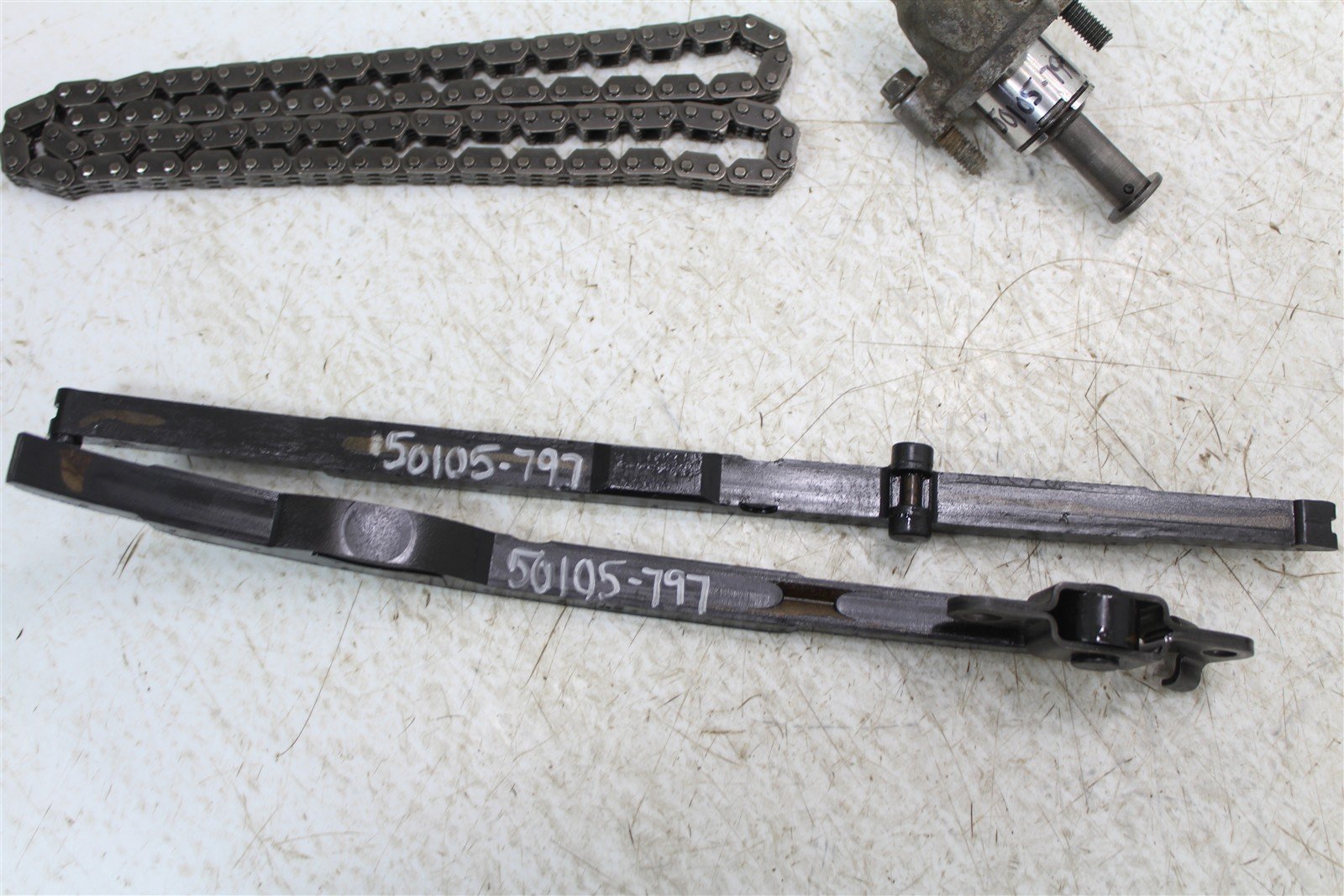 2004 Yamaha YFZ 450 Timing Chain Guide Slides w/ Camshaft Tensioner 50105