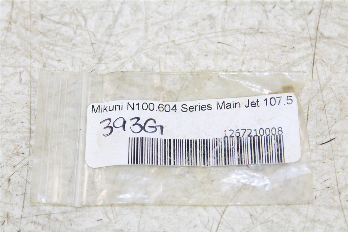 NOS Genuine Mikuni N100.604 Series Main Jet 107.5 // 393G