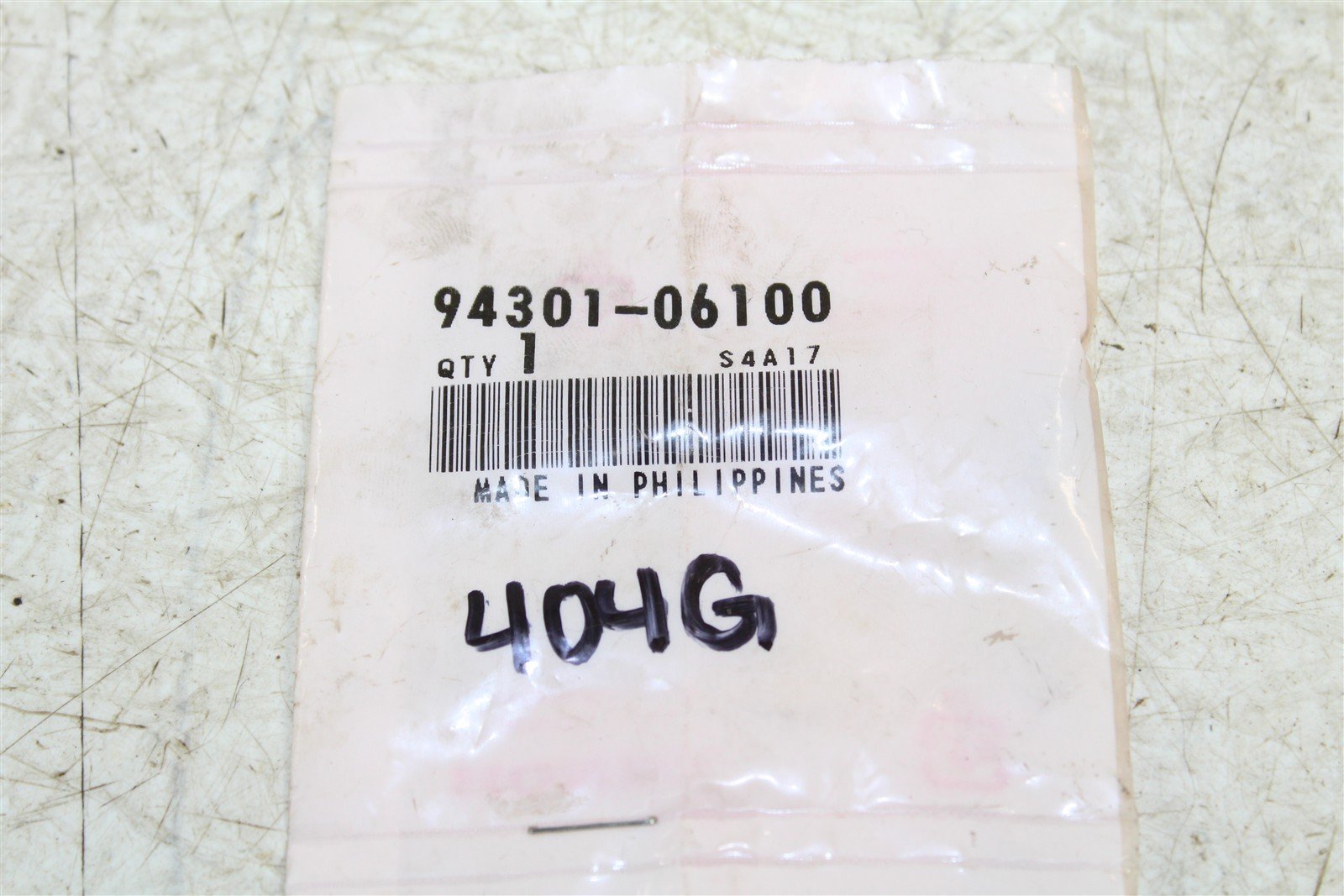 NOS Genuine Honda Dowel Pin A 6x10 NEW 94301-06100 // 404G