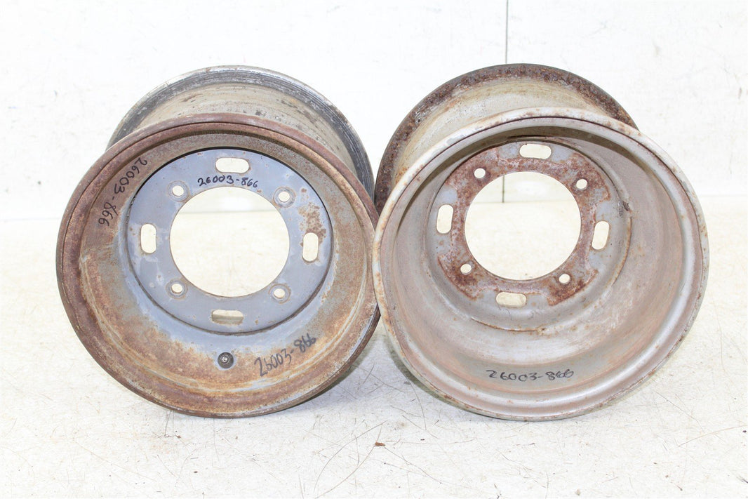 2001 Kawasaki Mule 520 Front Wheel Set 10x7 Rims 26003