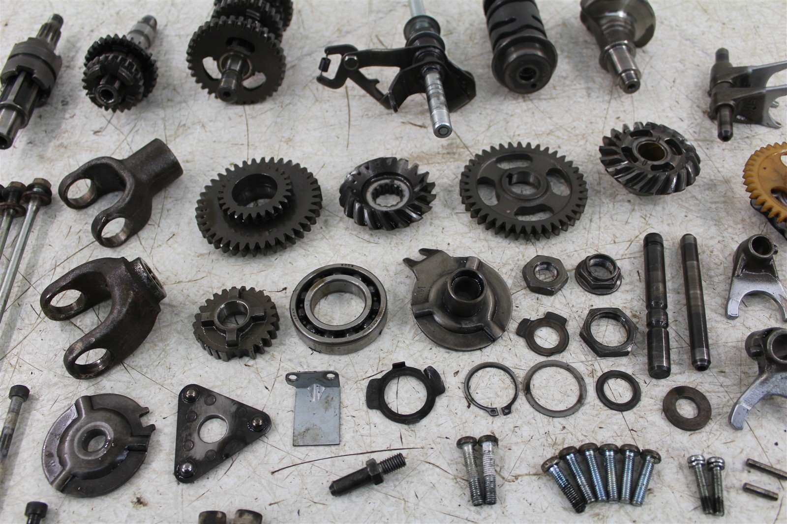 1992 Yamaha Timberwolf 250 2x4 Transmission Gears Shift Shaft Forks Drum 50106