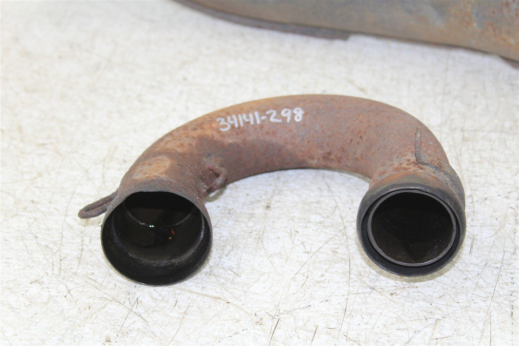 1990 Polaris Trail Boss 250 4x4 Exhaust Head Pipe Silencer Muffler 34141