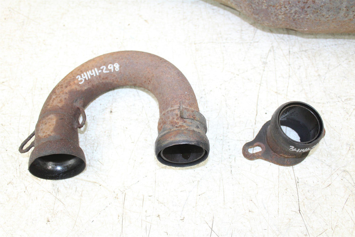 1990 Polaris Trail Boss 250 4x4 Exhaust Head Pipe Silencer Muffler 34141