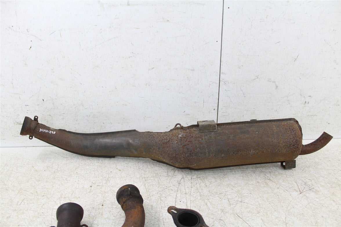 1990 Polaris Trail Boss 250 4x4 Exhaust Head Pipe Silencer Muffler 34141