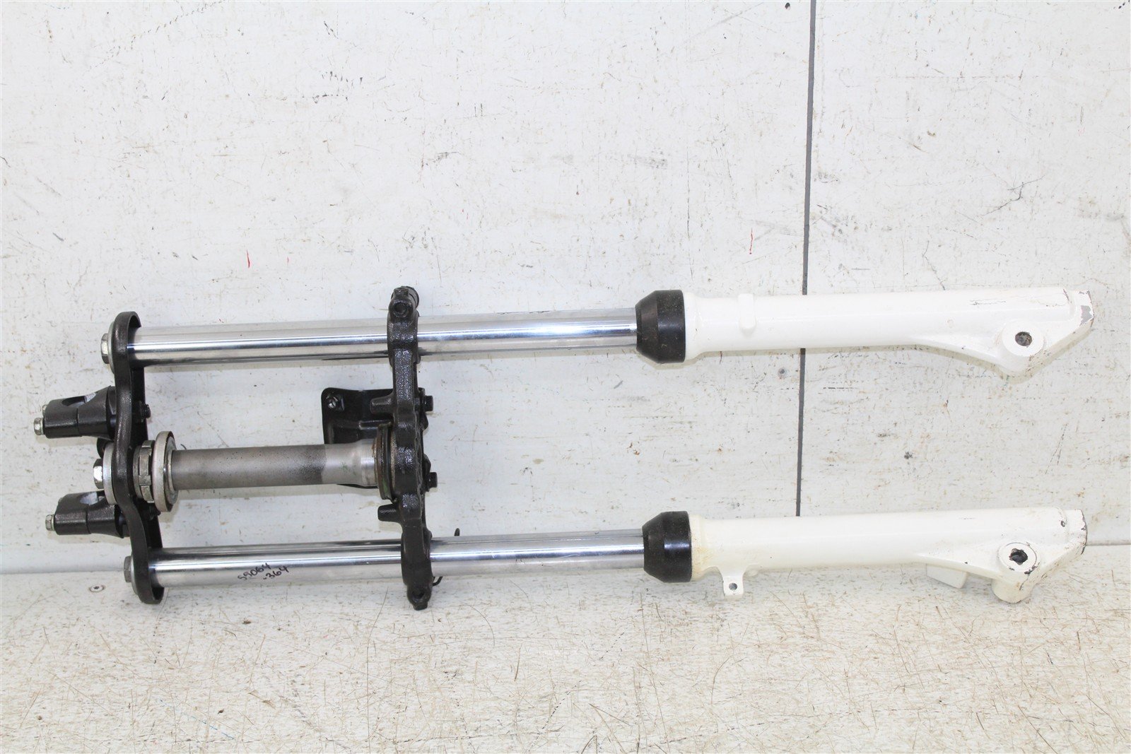 1993 Yamaha PW 80 Fork Tubes Front Suspension Triple Clamps 55064